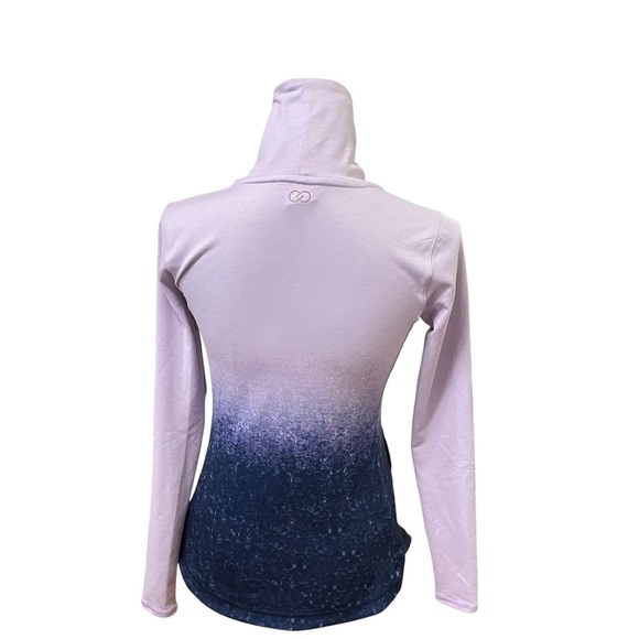 Calia by Carrie Underwood Long Sleeve Mock Neck Purple Ombré Running Top XS - Picture 5 of 15